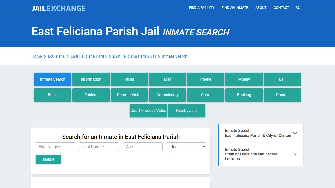 East Feliciana Parish Jail, LA Inmate Search: Roster & Mugshots